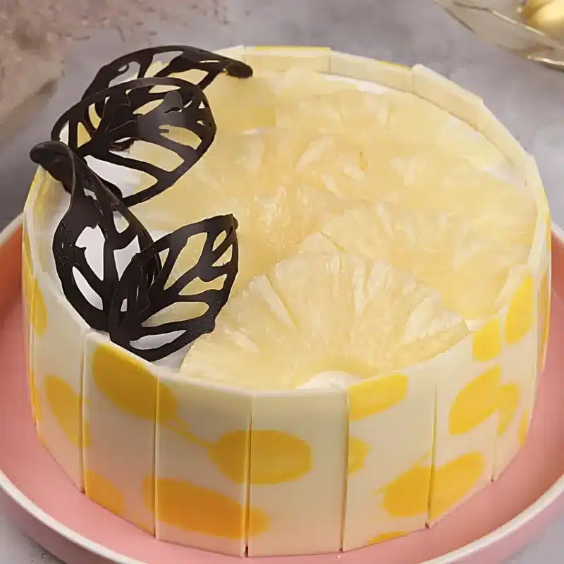 Homemade Golden Pineapple Delight Cake